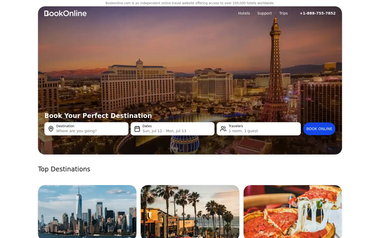 Screenshot of bookonline.com
