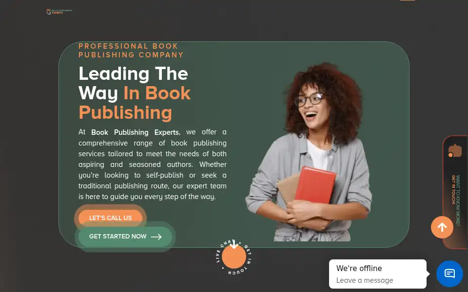 Screenshot of bookpublishingexperts.com