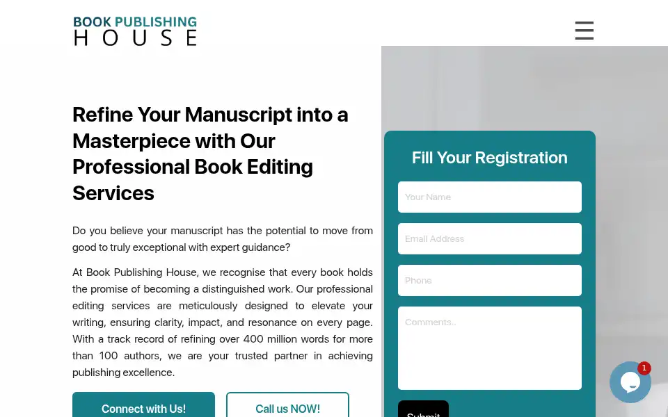 Screenshot of bookpublishinghouse.co.uk