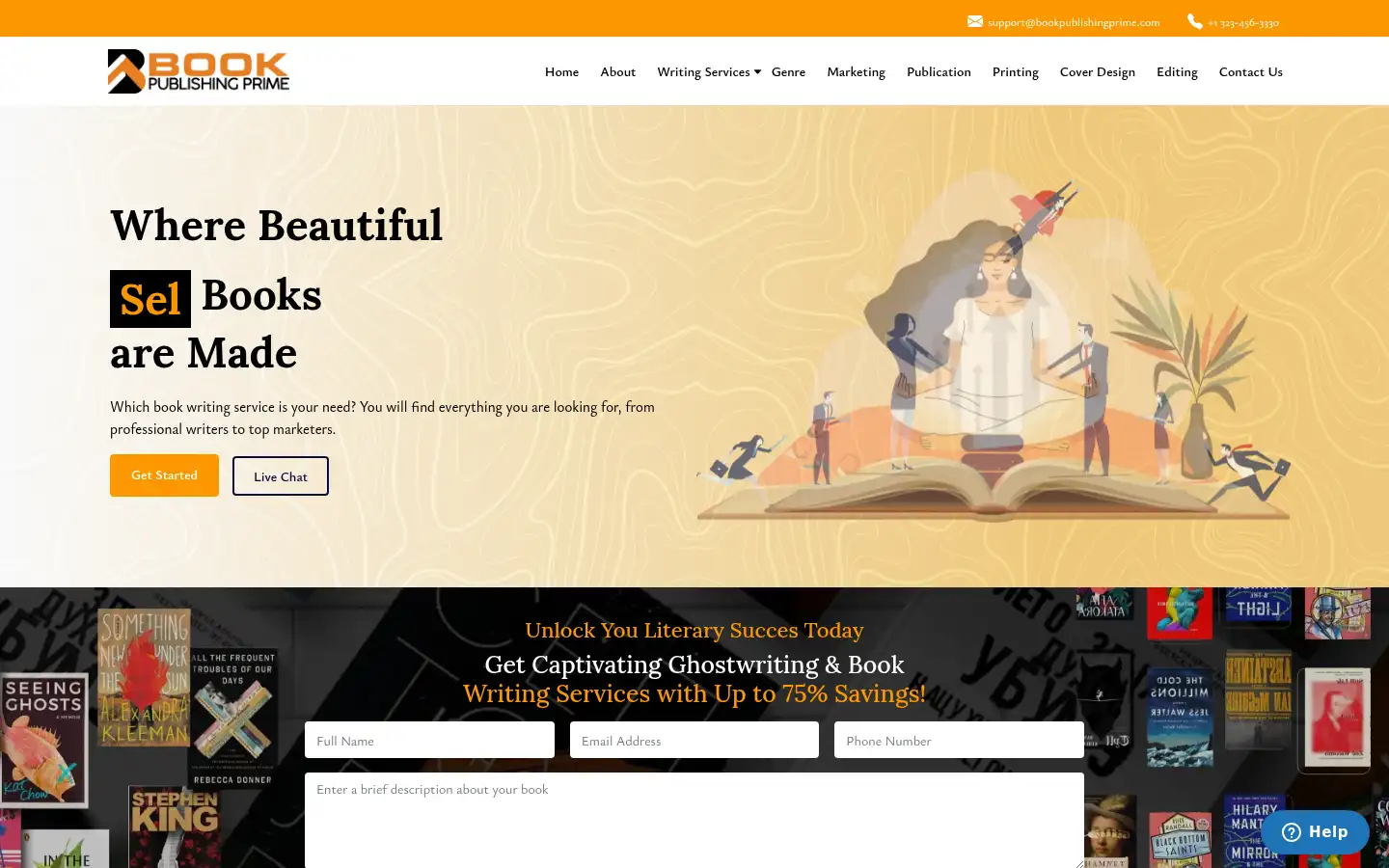 Screenshot of bookpublishingprime.com