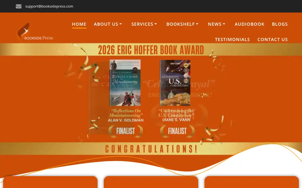 Screenshot of booksidepress.com