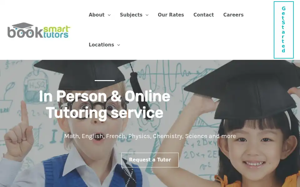 Screenshot of booksmarttutors.ca
