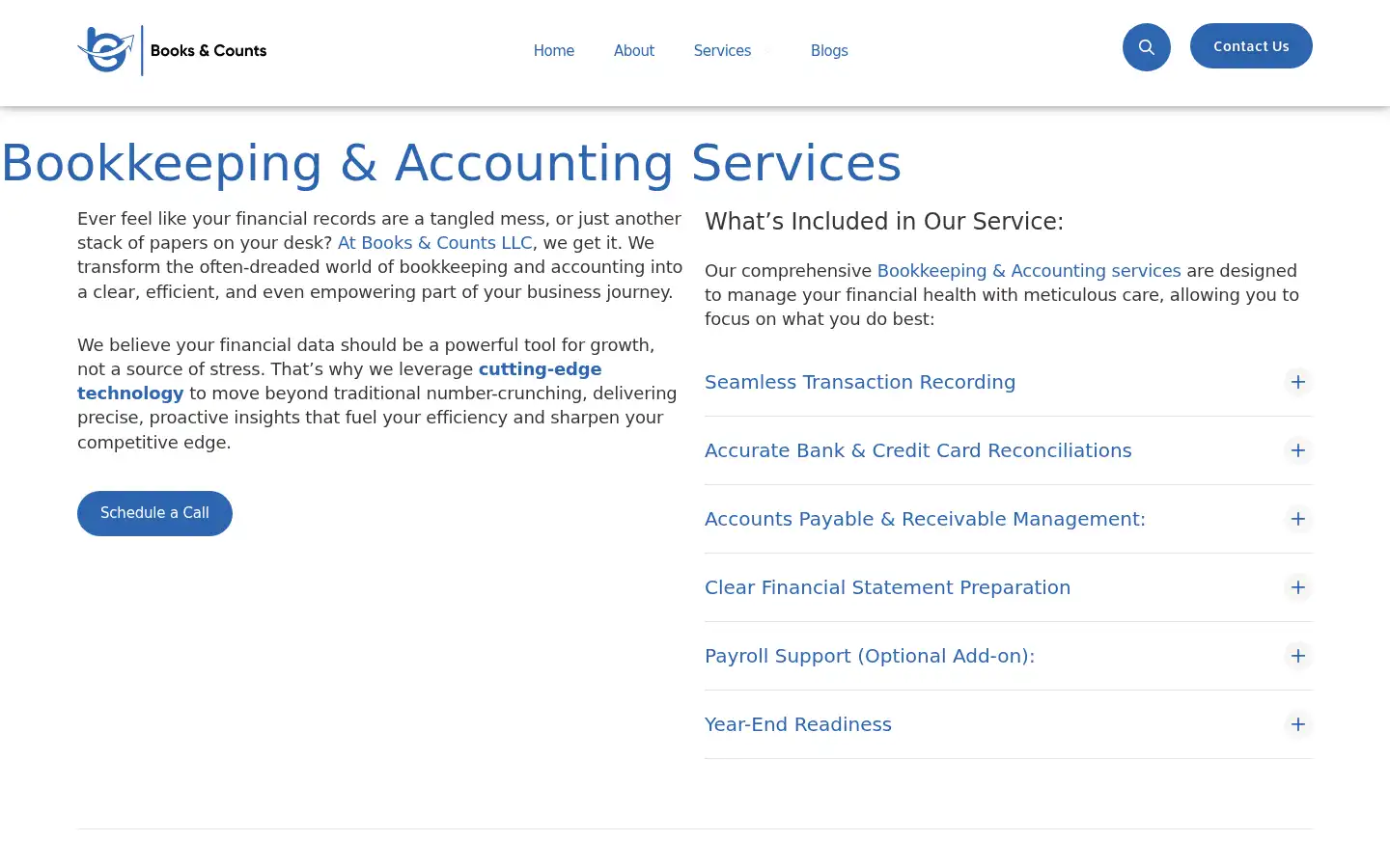 Screenshot of booksncounts.com