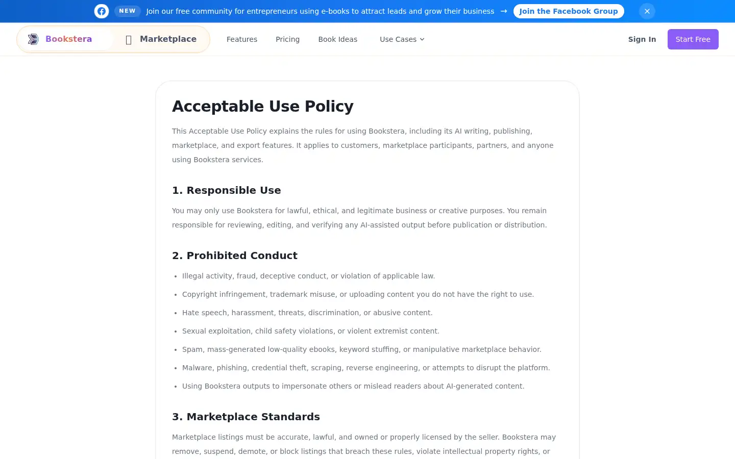 Screenshot of bookstera.com