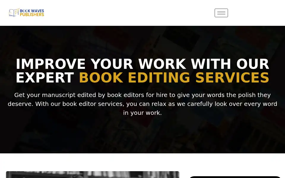 Screenshot of bookwavespublishers.com