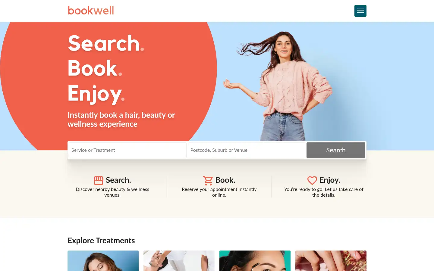 Screenshot of bookwell.com.au