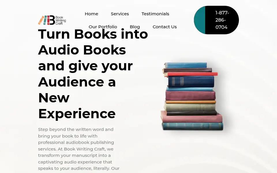 Screenshot of bookwritingcraft.com