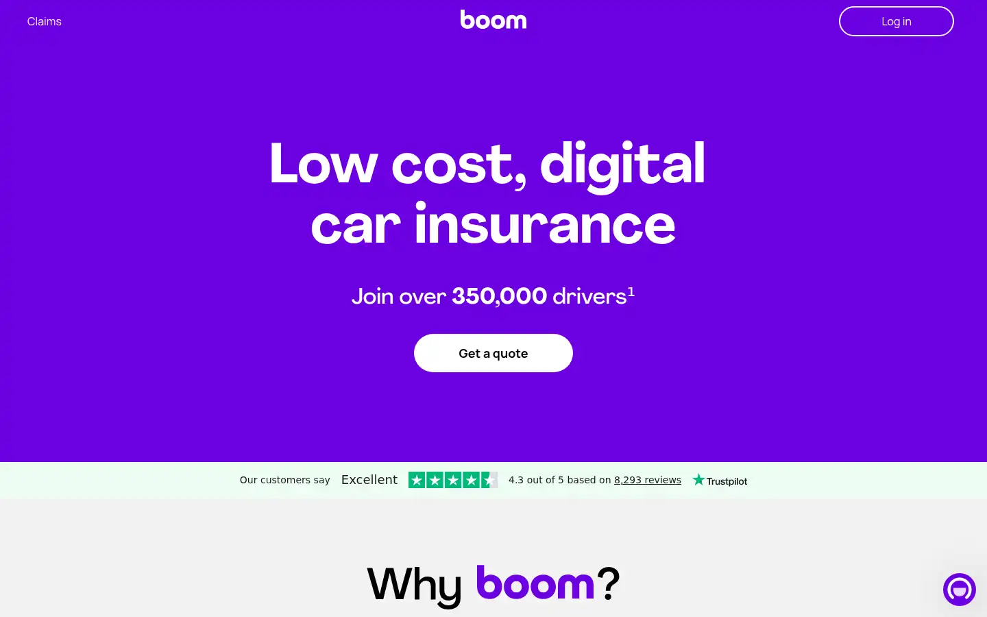 Screenshot of boom.co.uk