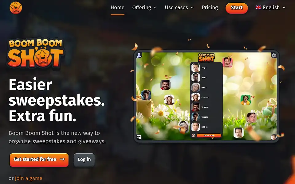 Screenshot of boomboomshot.com