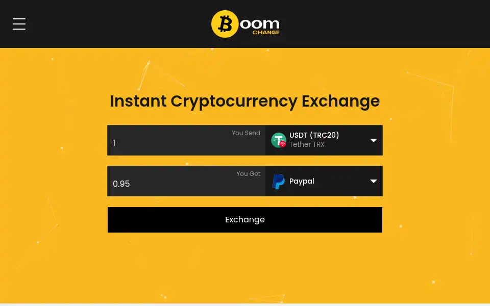 Screenshot of boomchange.com