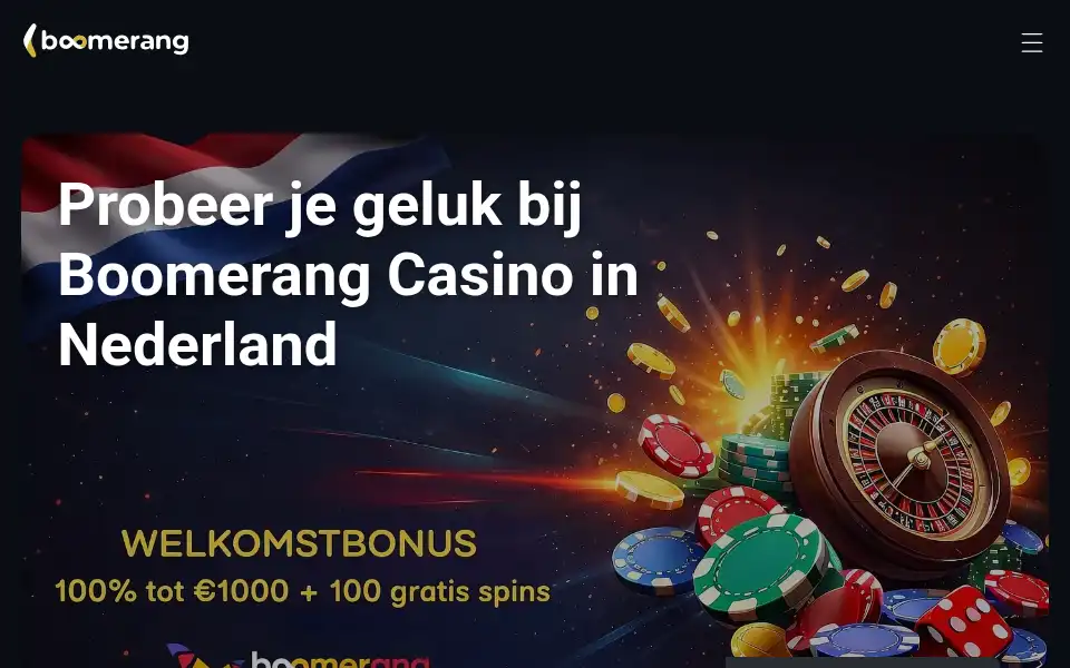 Screenshot of boomerang-nederland.nl