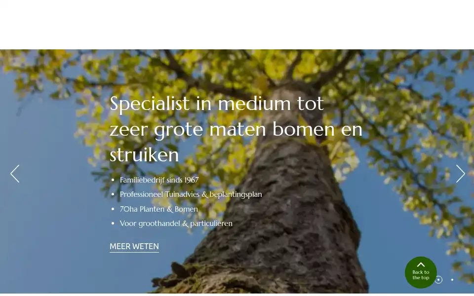 Screenshot of boomkwekerij-bogaert.be