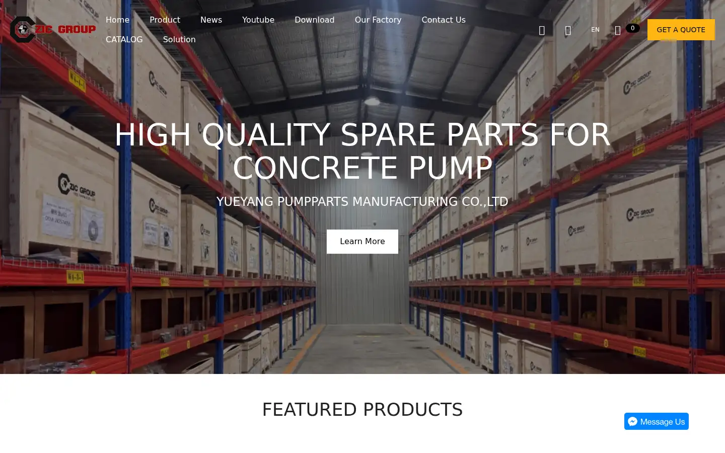 Screenshot of boomspareparts.com