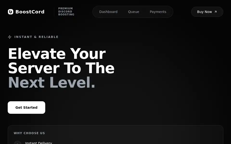 Screenshot of boostcord.cc
