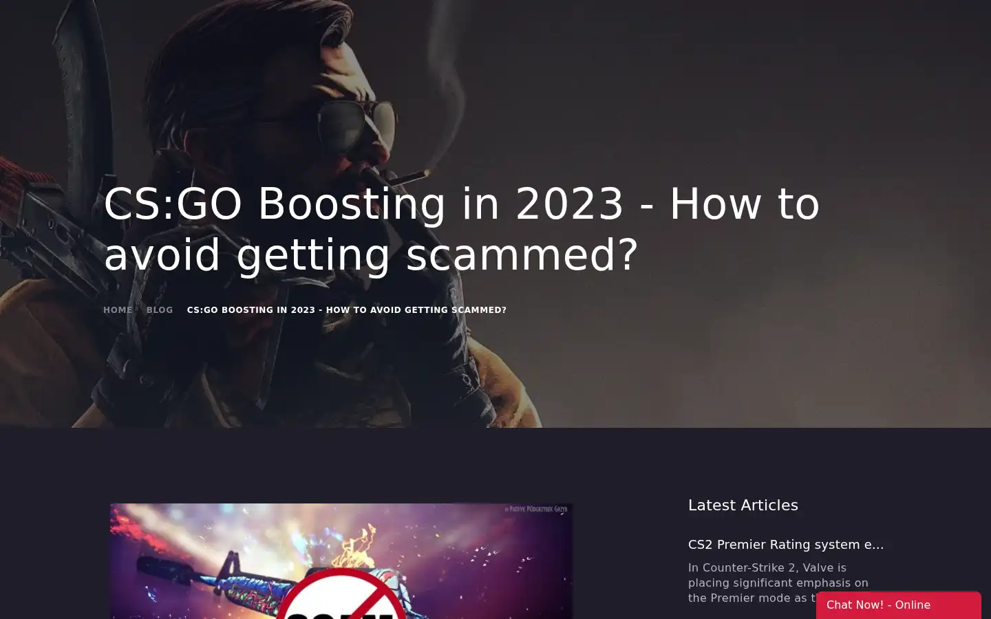 Screenshot of boostcsgo.net