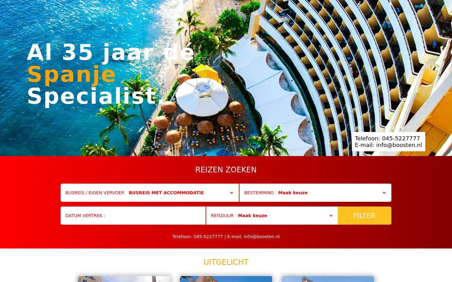Screenshot of boosten.nl