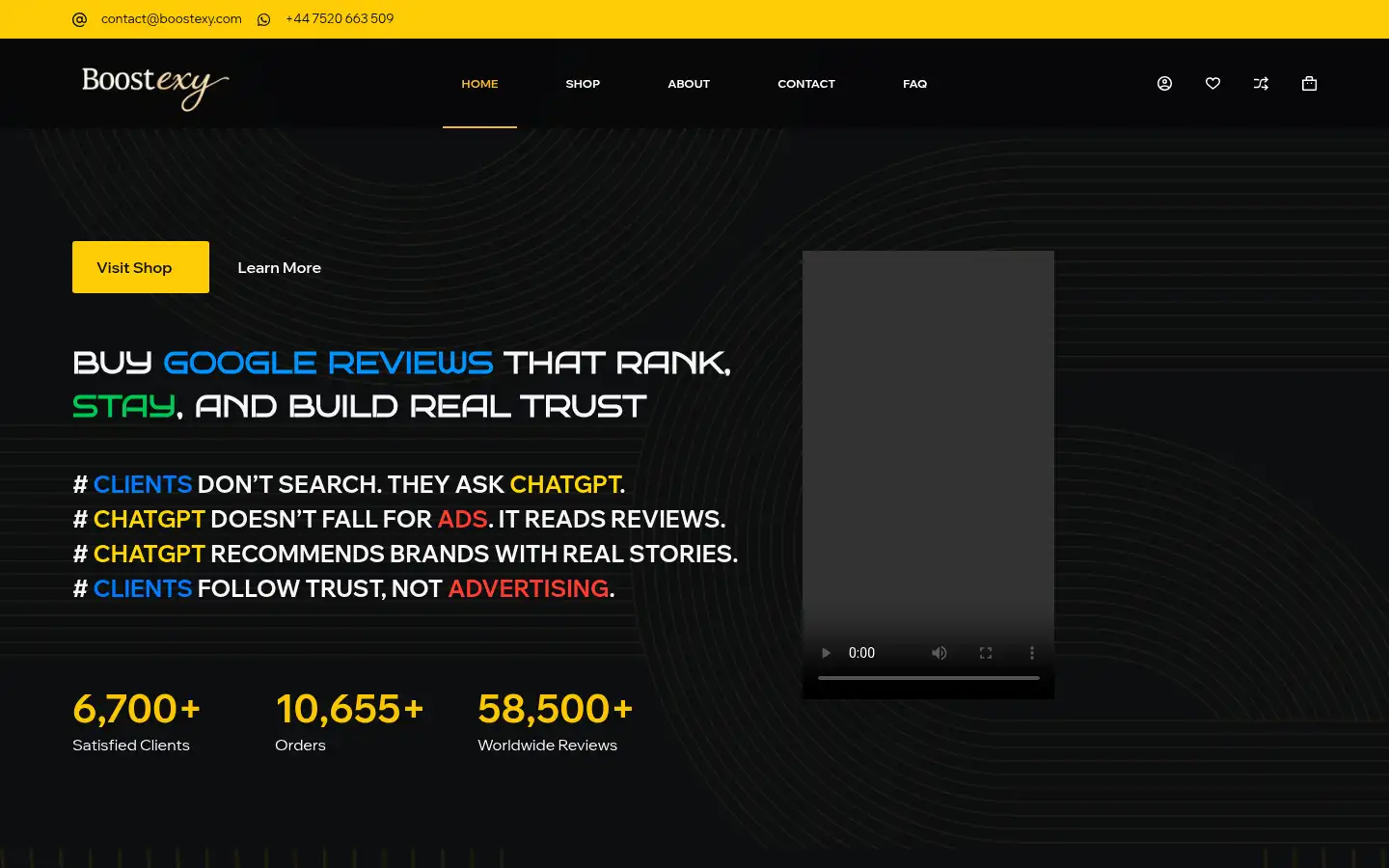 Screenshot of boostexy.com