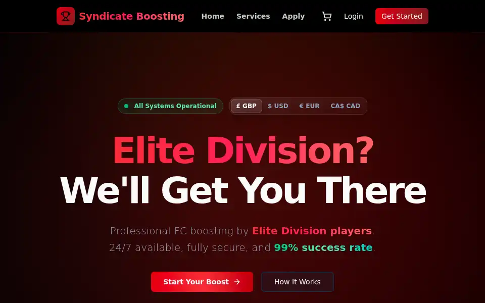 Screenshot of boosting.futsyndicate.com