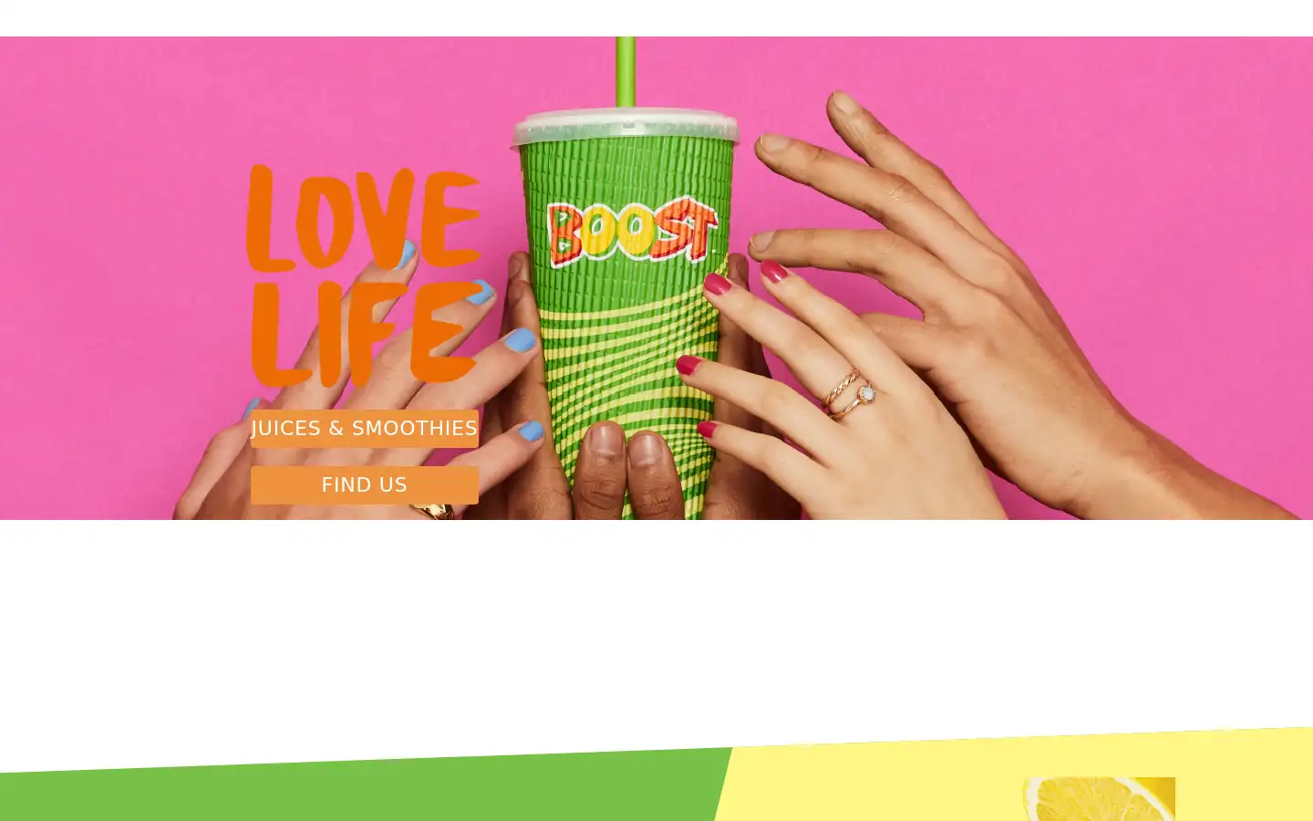 Screenshot of boostjuicebars.co.uk