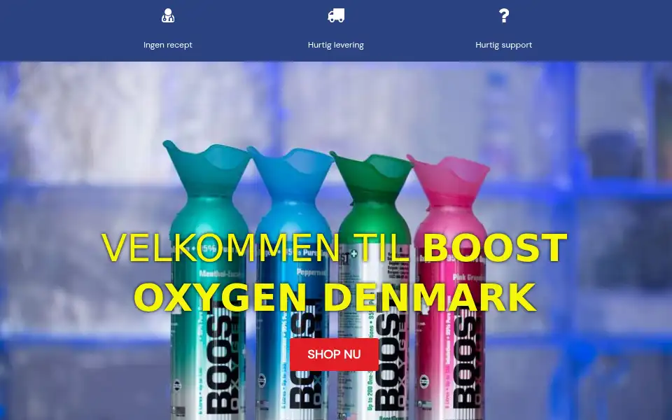 Screenshot of boostoxygennordic.dk