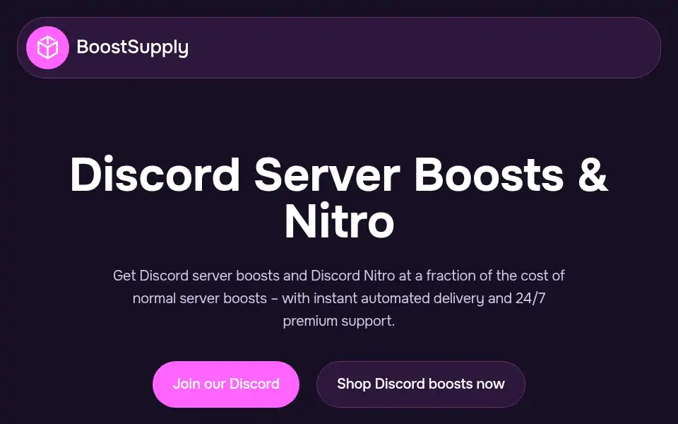 Screenshot of boostsupply.net