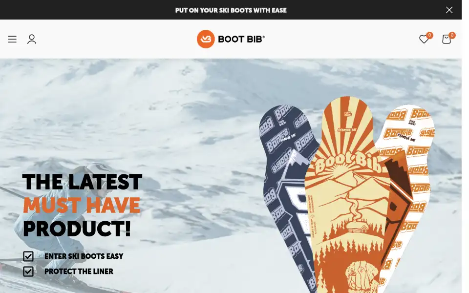 Screenshot of bootbib.com