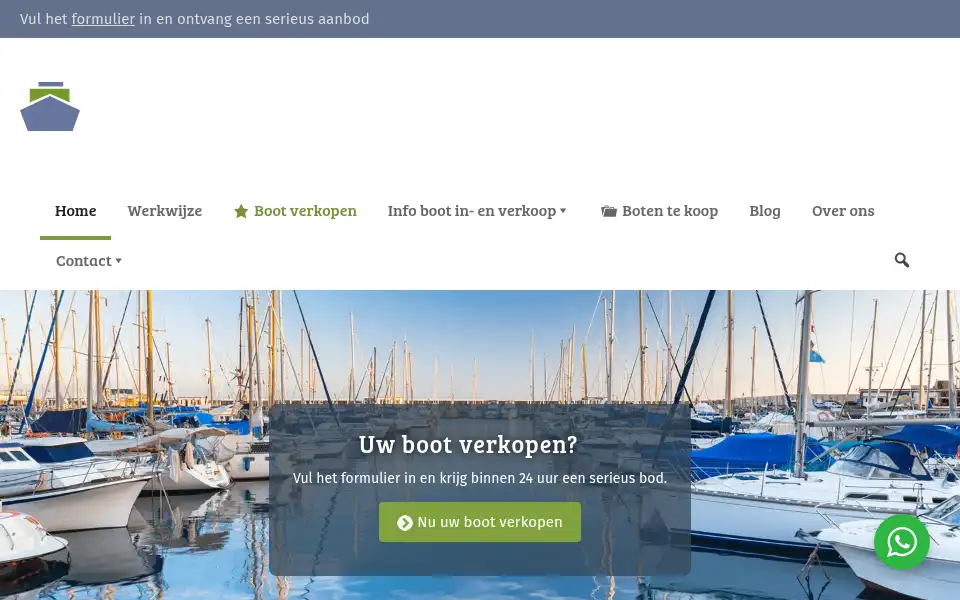 Screenshot of bootinkoop.net
