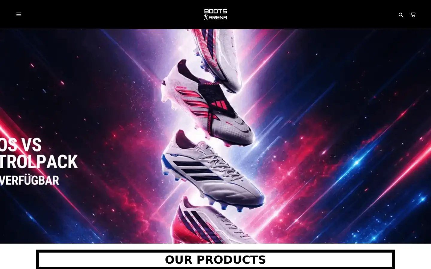 Screenshot of boots-arena.com
