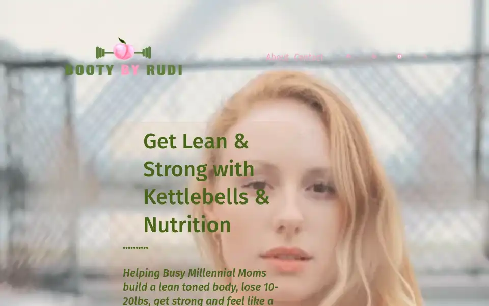 Screenshot of bootybyrudi.com