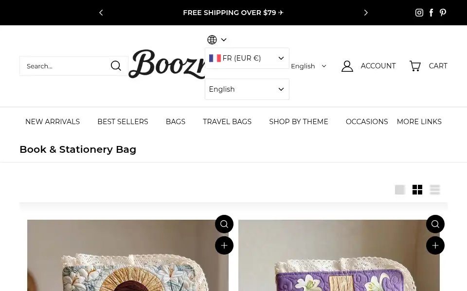 Screenshot of booznap.com