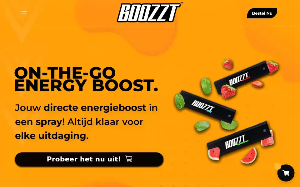 Screenshot of boozztenergy.com