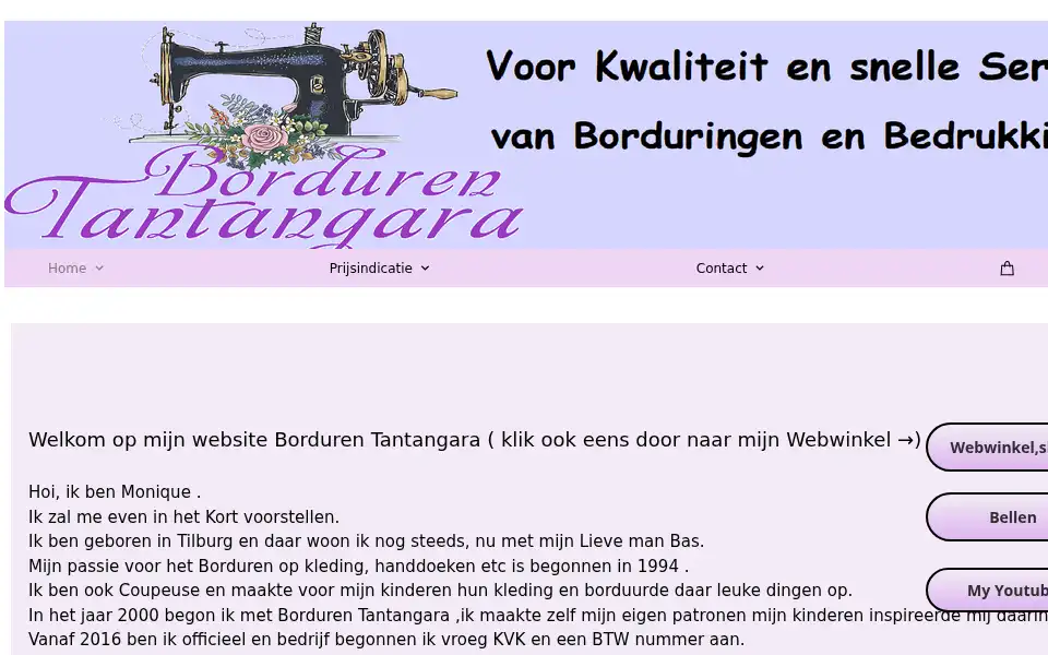 Screenshot of bordurentantangara.nl