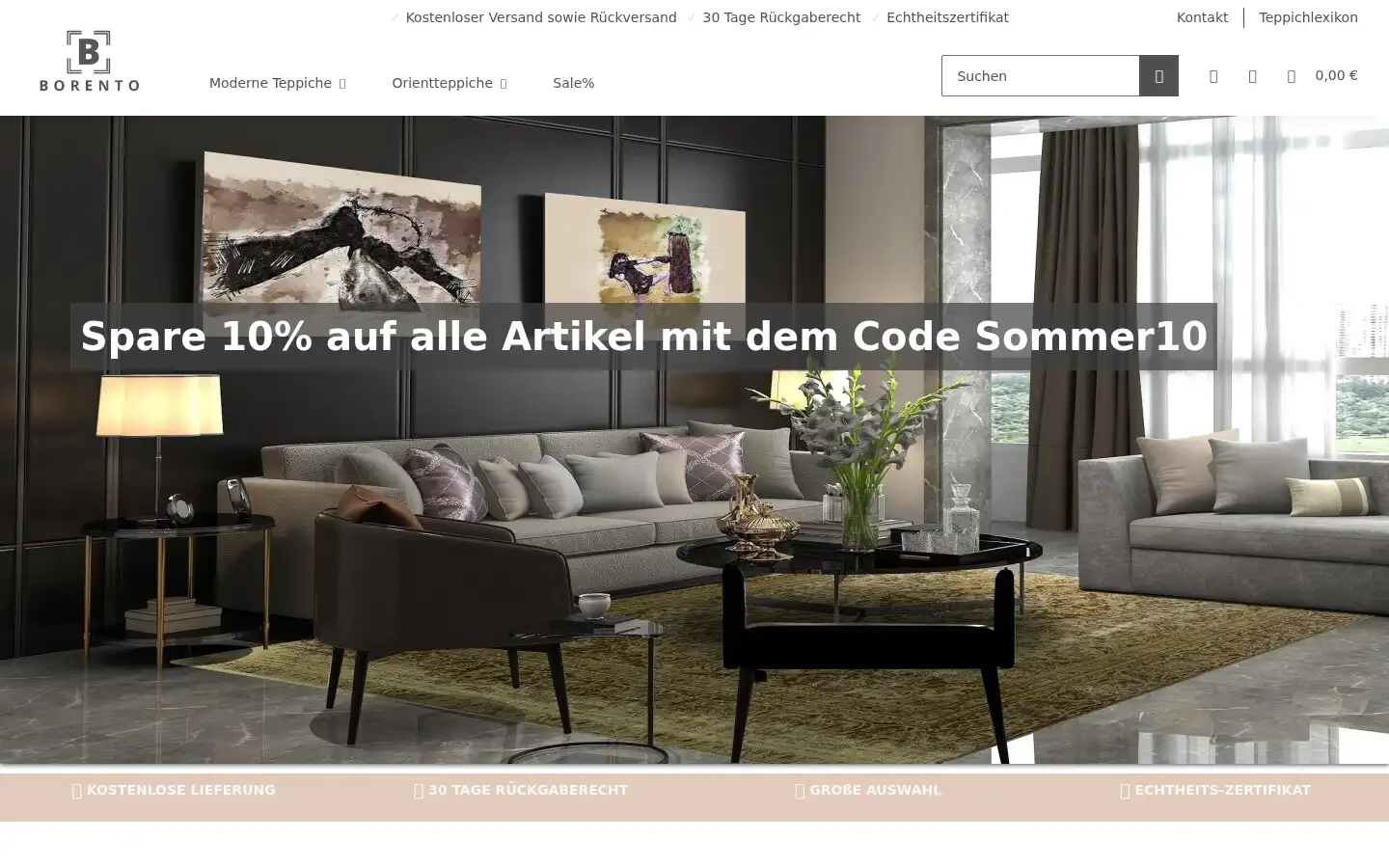 Screenshot of borento.de