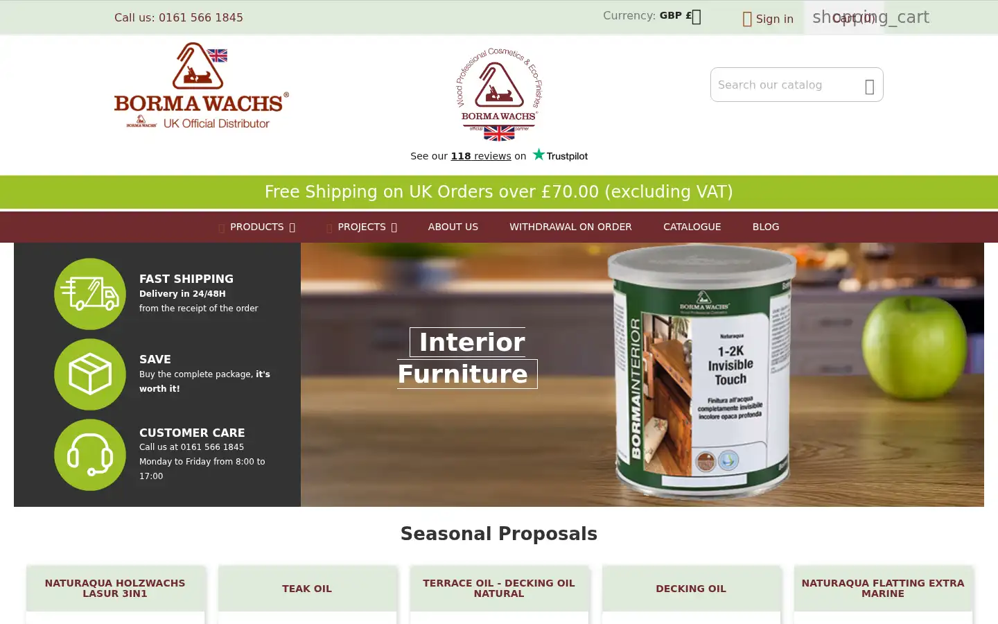 Screenshot of bormashop.co.uk