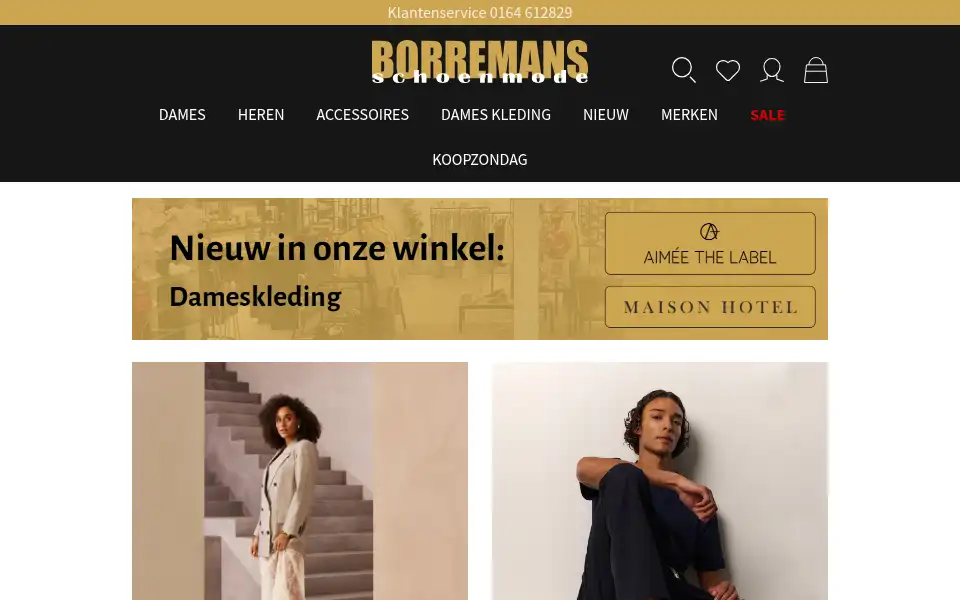 Screenshot of borremansschoenmode.nl