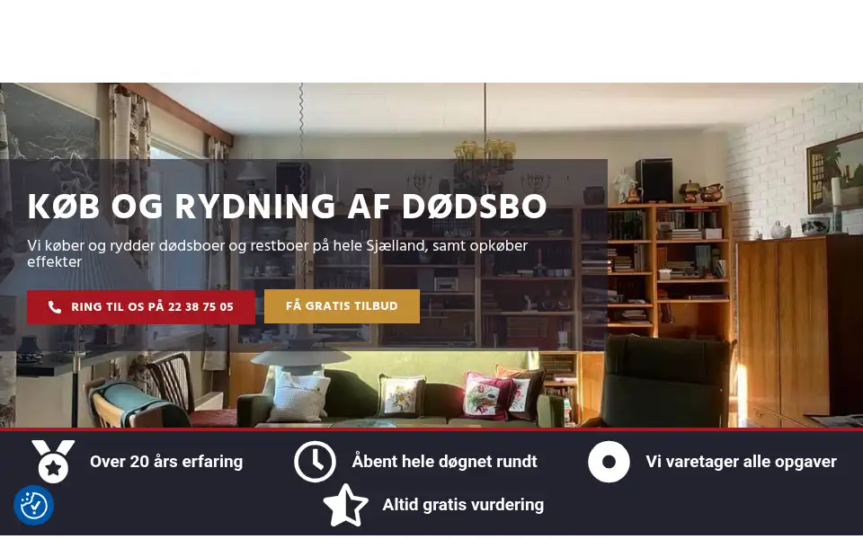 Screenshot of borydderen.dk