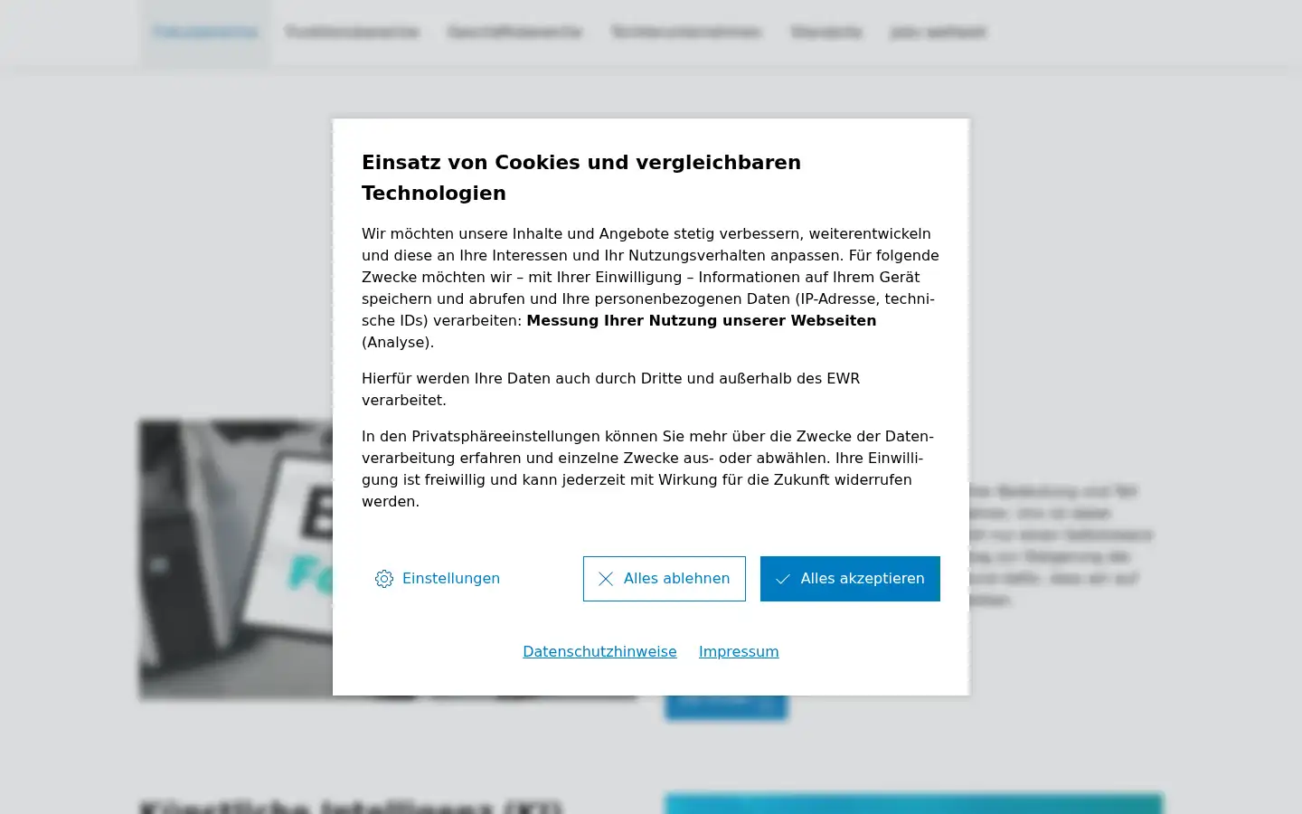 Screenshot of bosch.de