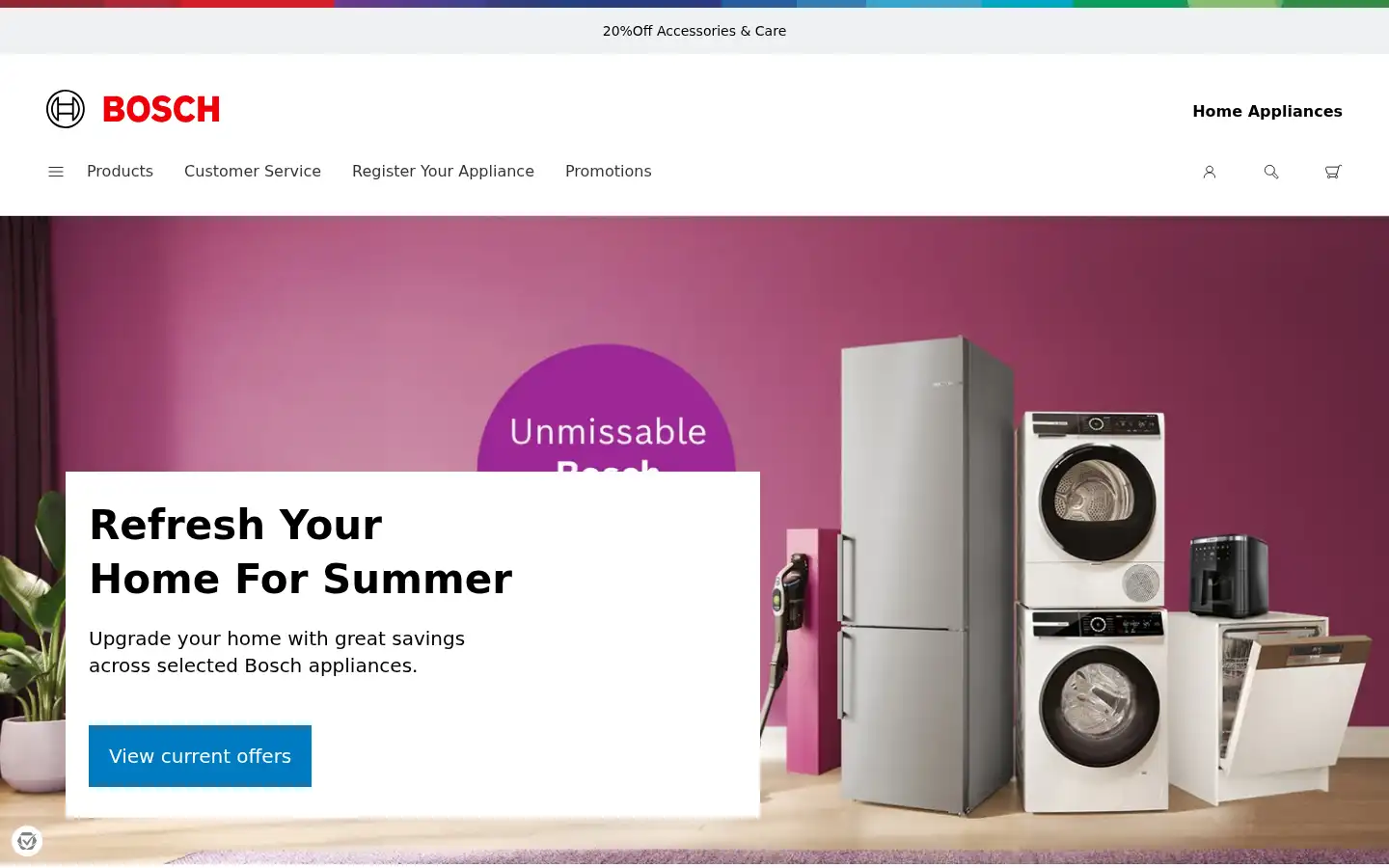 Screenshot of bosch-home.co.uk