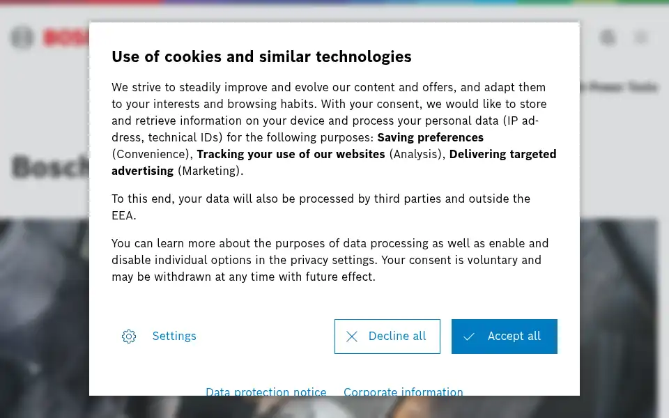 Screenshot of bosch-pt.com