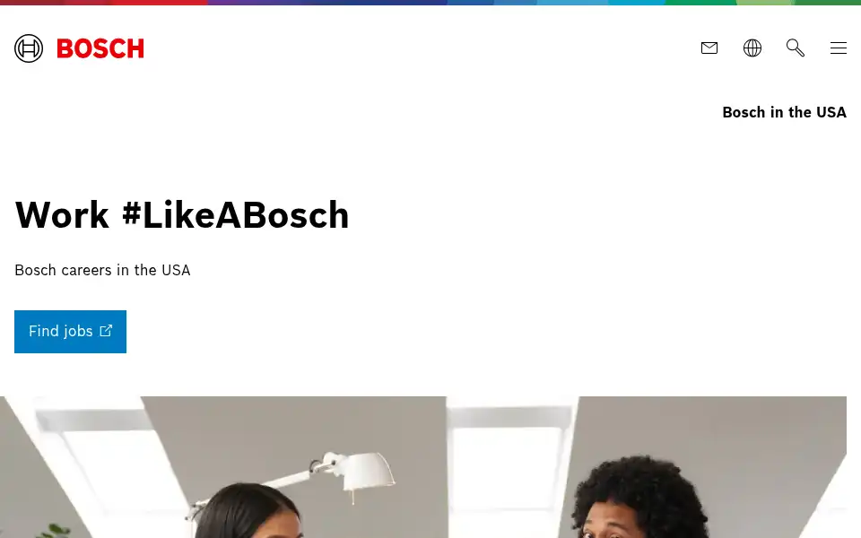 Screenshot of bosch.us