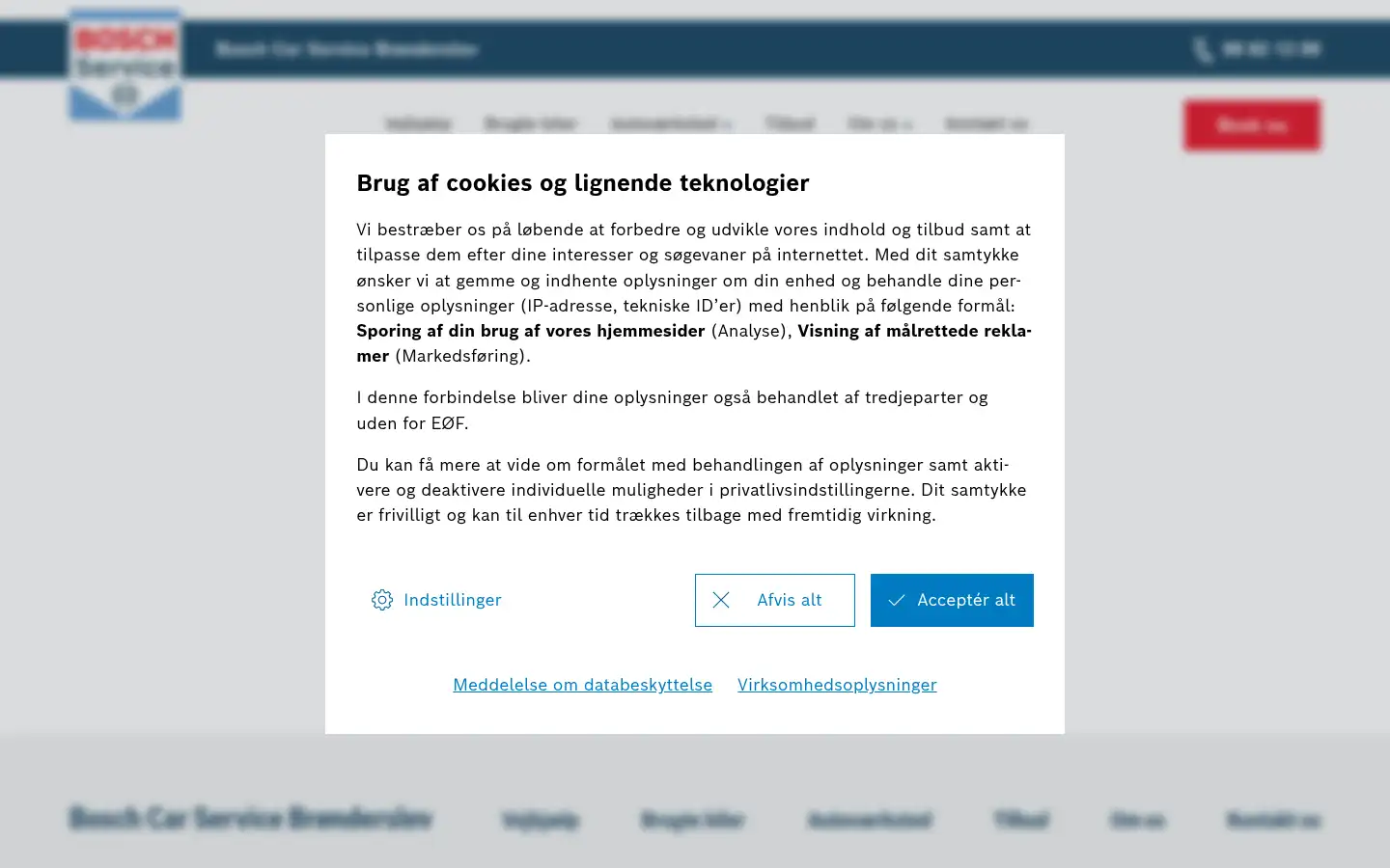 Screenshot of boschbroenderslev.dk