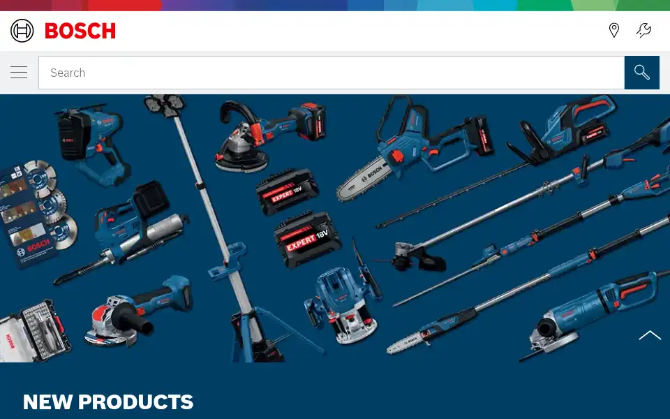 Screenshot of boschtools.com