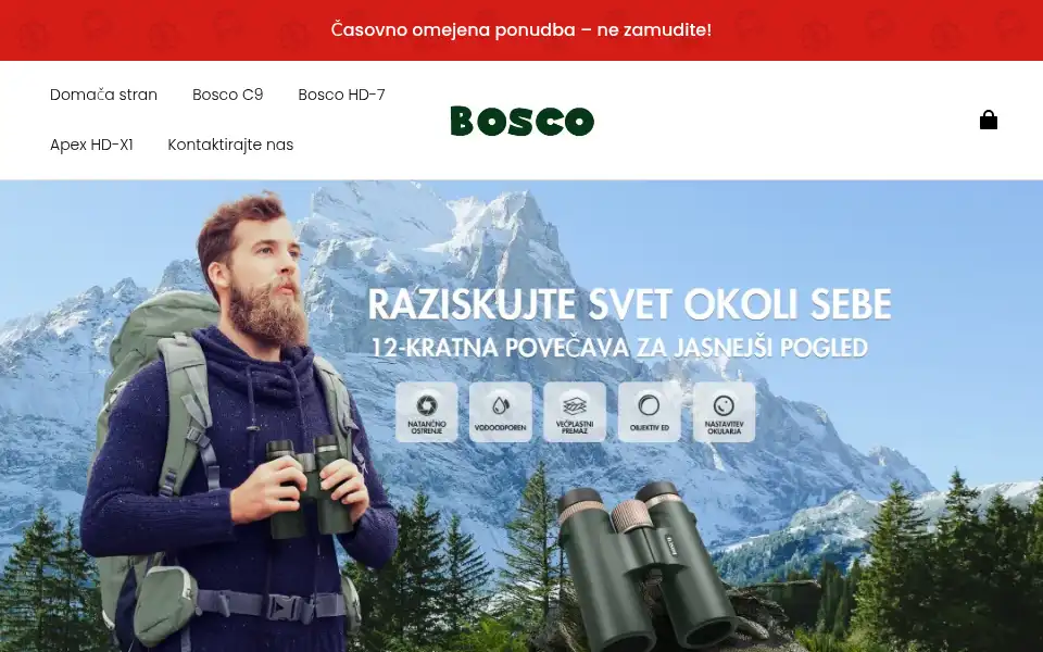 Screenshot of bosco-si.com