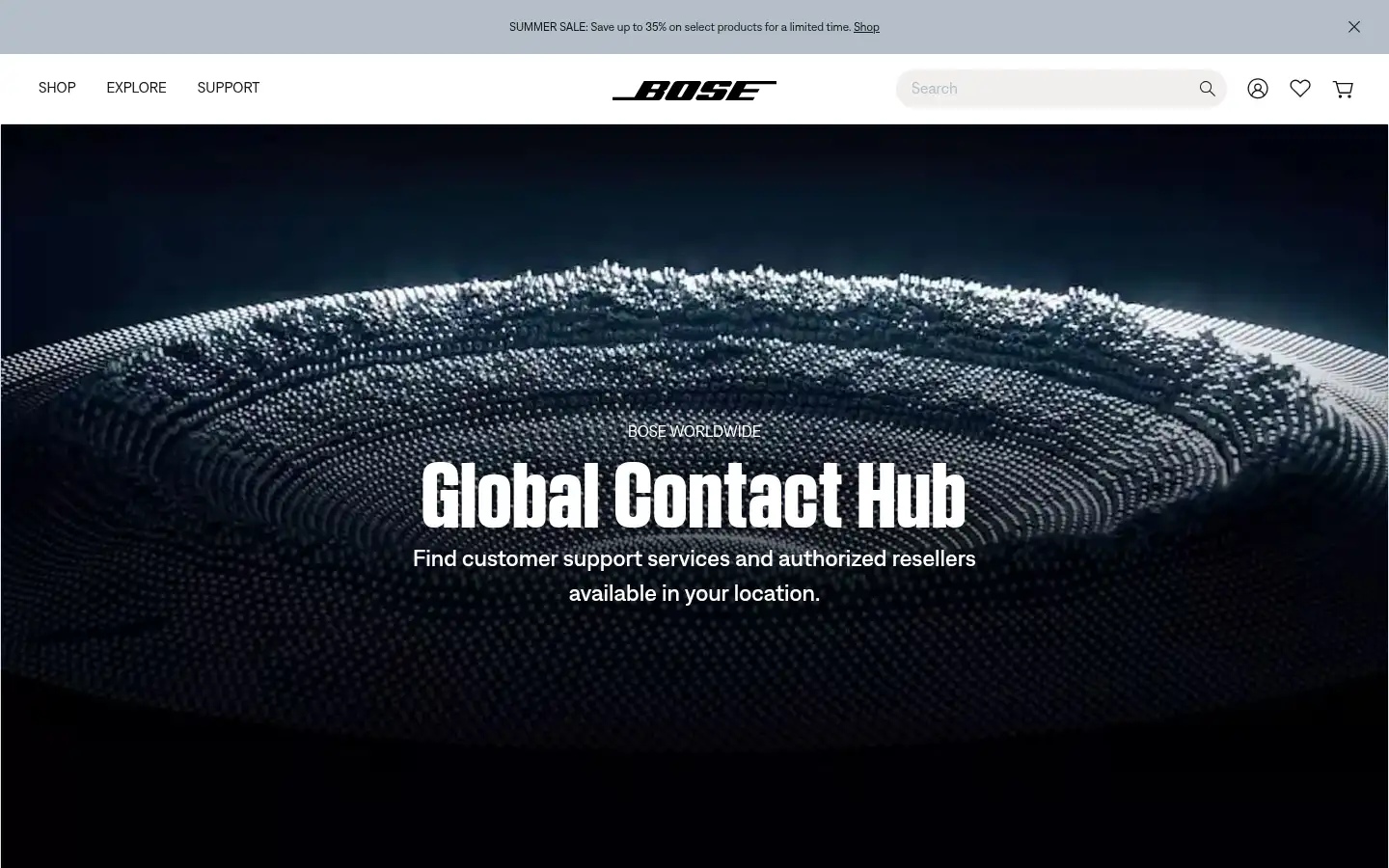 Screenshot of bose.nl