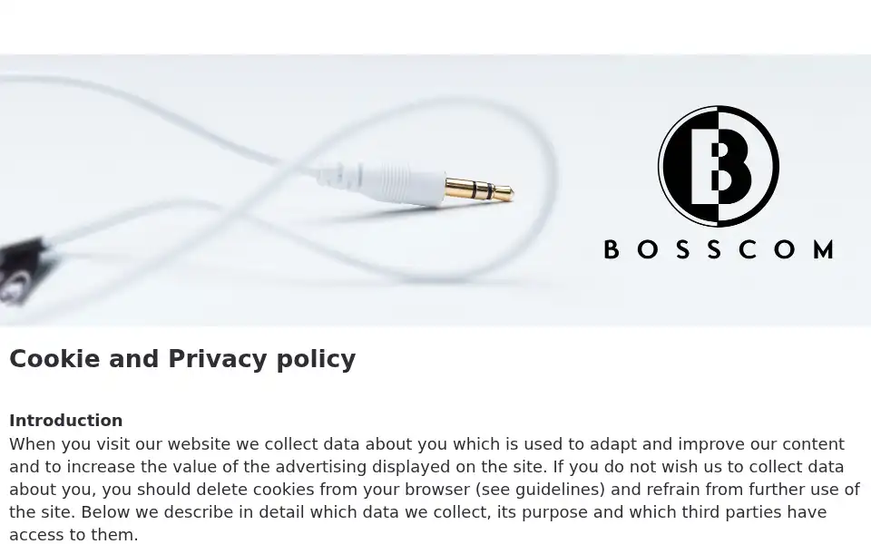 Screenshot of bosscom.com