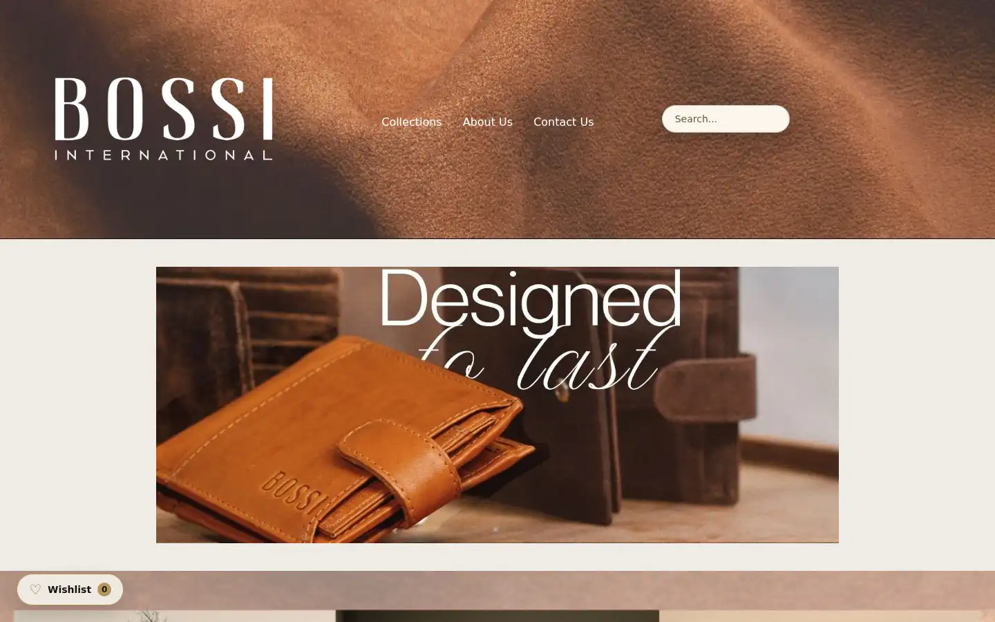 Screenshot of bossi.co.za