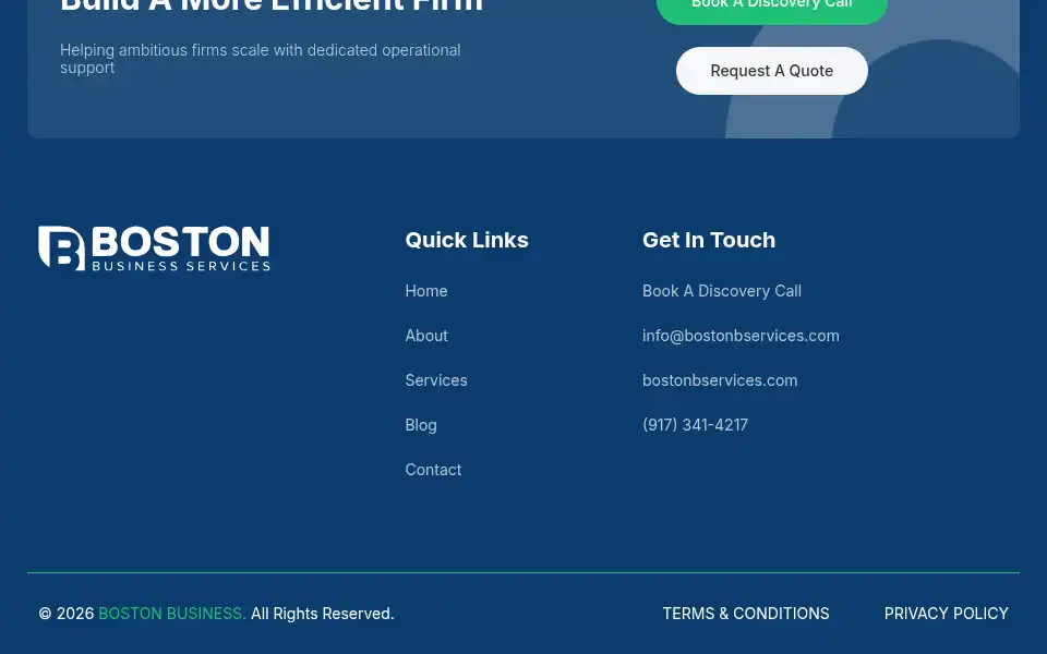 Screenshot of bostonbservices.com