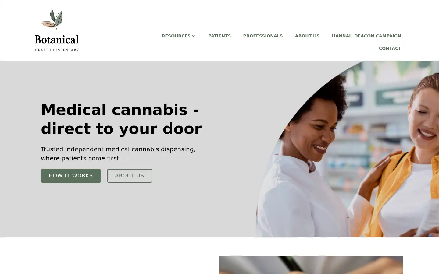 Screenshot of botanicalhealthdispensary.co.uk