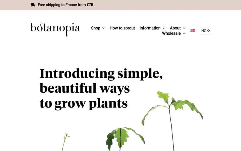 Screenshot of botanopia.com