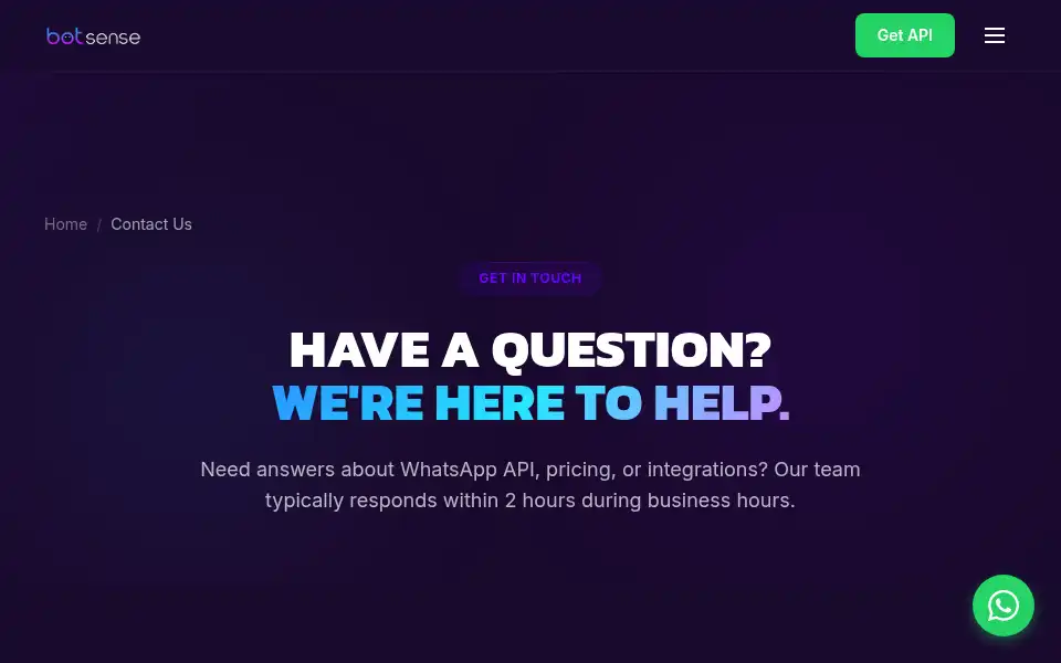Screenshot of botsense.io
